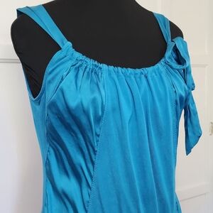 Ann Taylor tank top aqua blue